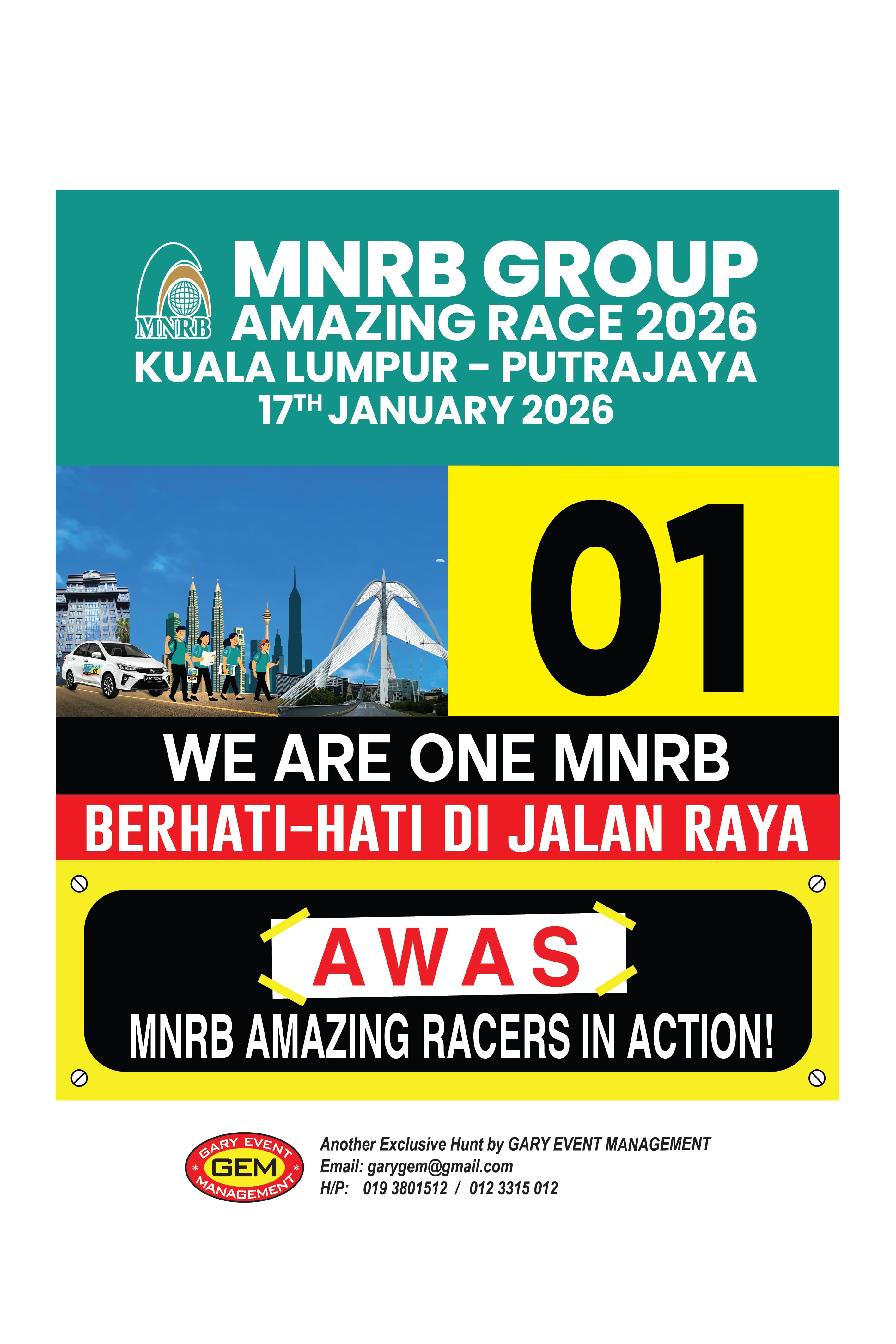 MNRB Group Amazing Race 2026 Kuala Lumpur Putrajaya